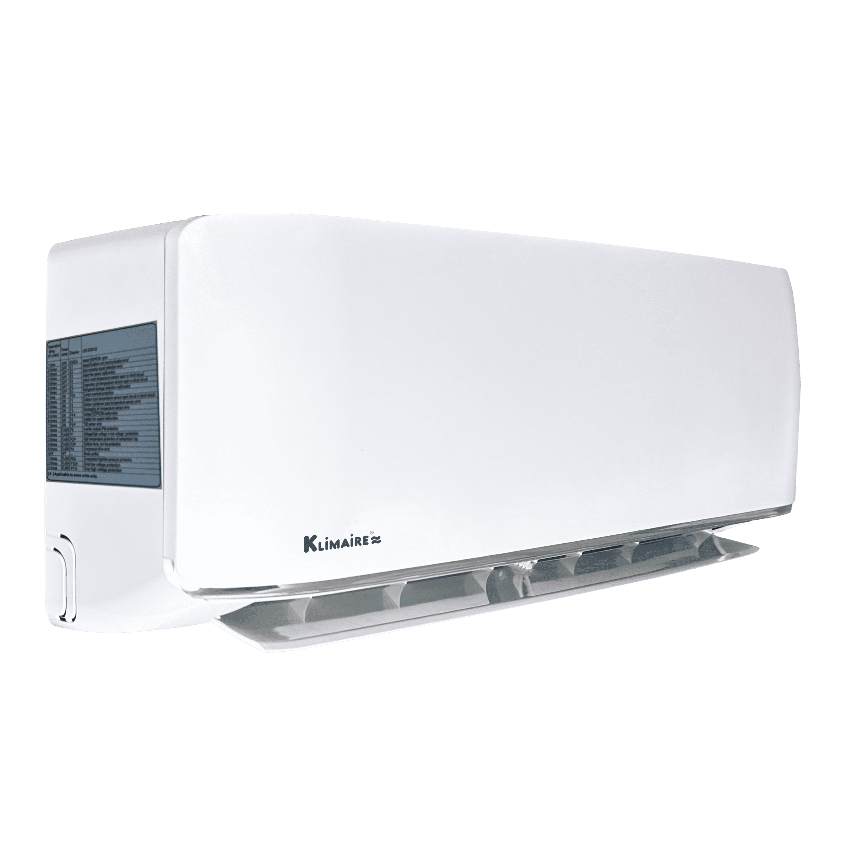 Klimaire 12,000 BTU 20.8 SEER2 Ductless Mini-Split Heat Pump Air Conditioner with Installation Kit, Up to 550 Sq. Ft.