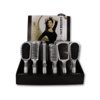 Silver hair brushes and hand mirrors