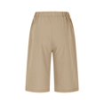 thumbnail image 5 of Womens Casual Capri Pants Lightweight Athletic Elastic Waisted Straight Leg Trousers with Pockets, 5 of 7