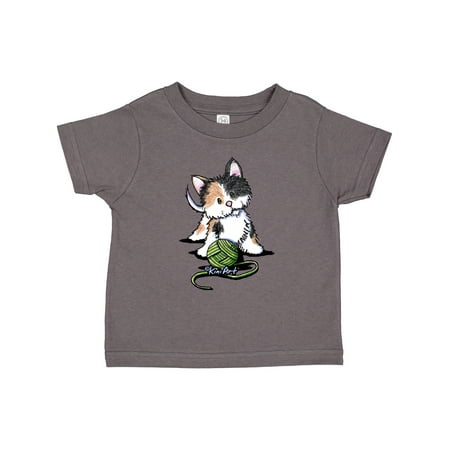 

Inktastic Calico Kitten For Darks Boys or Girls Toddler T-Shirt