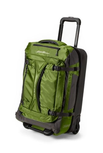 drop bottom rolling duffel