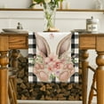 thumbnail image 6 of Sm:)e Buffalo Plaid Bunny Ears Foot Flower Easter Table Runner 13 x 72 Inch, 6 of 7