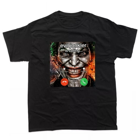 Evil Jonkler Is Calling T-Shirt Horror Retro Unisex Halloween Shirt S - 5XL