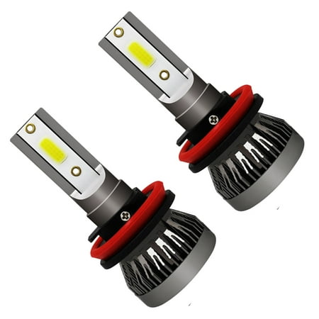Electronicheart 1 paire étanche H11 72W 6000K H11 ampoules de phare LED  Super Bright Safe Beam LED Ampoule de phare de voiture Auto Head Light  Ampoules Conduite Lumière