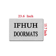 thumbnail image 2 of Good Vibes Only Or You Will Be Saged Funny Doormat Sayings Front Door Mat Rubber Non Slip Backing Funny Welcome Mat Indoor Outdoor Rug 23.6 in(W) X 15.7 in(L), 2 of 3