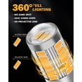thumbnail image 4 of Bombillas LED Auxbeam 1157 2357 Ámbar Amarillo 12V Paquete de 2, 4 of 8