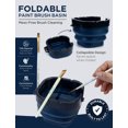 thumbnail image 4 of DUGATO Airtight Watercolor Palette Box (16-Well) with Lid & Collapsible Brush Basin - Portable Paint Saver for Acrylic, Gouache, Oil - Travel Art Supplies (Blue), 4 of 8