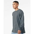 thumbnail image 4 of BELLA + CANVAS Unisex Jersey Long Sleeve T-Shirt, Arts and Craft Cotton Shirt, Steel Blue Tee, 6 Pack, 3XL, 4 of 5
