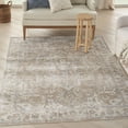 thumbnail image 2 of Nourison Astra Machine Washable 5'3" x 7' Beige Vintage Indoor Flatweave Rug, 2 of 12
