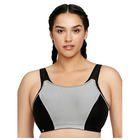 

Glamorise Full Figure Plus Size Custom Control Sports Bra Wirefree #1166