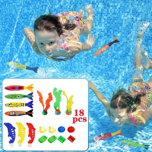 onlyliua Ofertas Flash Buceo Bajo El Agua Natación Piscina Colorida Anillo de Lavabo Entrenamiento Bajo El Agua Juguete Divertido