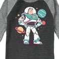 thumbnail image 3 of Toy Story 4 - Buzz And Planets Sketchy - Toddler & Youth Raglan Graphic T-Shirt, 3 of 4