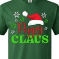 thumbnail image 4 of Inktastic Poppy Claus with Christmas Santa Hat and Snowflakes T-Shirt, 4 of 5