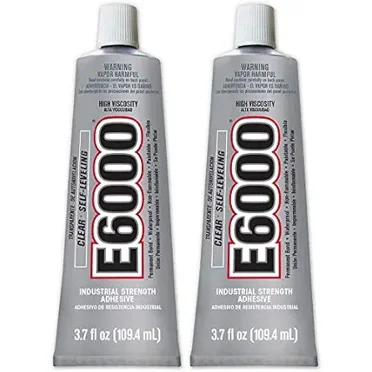 E6000 High Viscosity Adhesive, 3.7 Fluid Ounces - 2 Pack