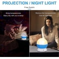 thumbnail image 5 of Veilleuses pour Enfants Projecteur Lune Étoile Rotation à 360 Degrés 8 Lumières Changeantes, 5 of 5