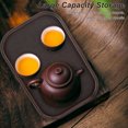 thumbnail image 4 of Premium Bamboo Tea Tray, Japanese Style Serving Board, Tea Dessert Food Dinner, Spacious Storage Capacity, 4 of 8