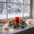 thumbnail image 4 of YiFudd Christmas Candlestick Wreath, Pine Cones, Golden Berries, Greenery, 1 Piece, 4 of 6