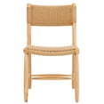 thumbnail image 5 of SAFAVIEH Hylos Natural Paper String Solid Dining Bistro Chair, Natural/Light Blonde (Set of 2), 5 of 14