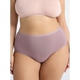 thumbnail image 2 of Joyspun Women's Plus Cotton-Blend Brief Panties, 3-Pack, Sizes 1X-5X, 2 of 7