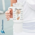 thumbnail image 2 of Christian Gifts for Women Tumbler 40Oz with Handle, Religious Gifts for Women, Spiritual Encouragement Gifts, Bible Verse Christian Tumbler on Birthday, Christmas for Mom, Grandma, Sister, Friend, 2 of 2