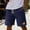 Dark Blue, variant on Men's Breathable Cotton Shorts, Lightweight Drawstring Shorts for Beach with Pockets , Vacation and Casual Wear Green XXL