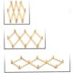 thumbnail image 2 of Perchero de madera natural extensible para colgar en la pared, con forma de acordeón, para sombreros, armarios y puertas., 2 of 5
