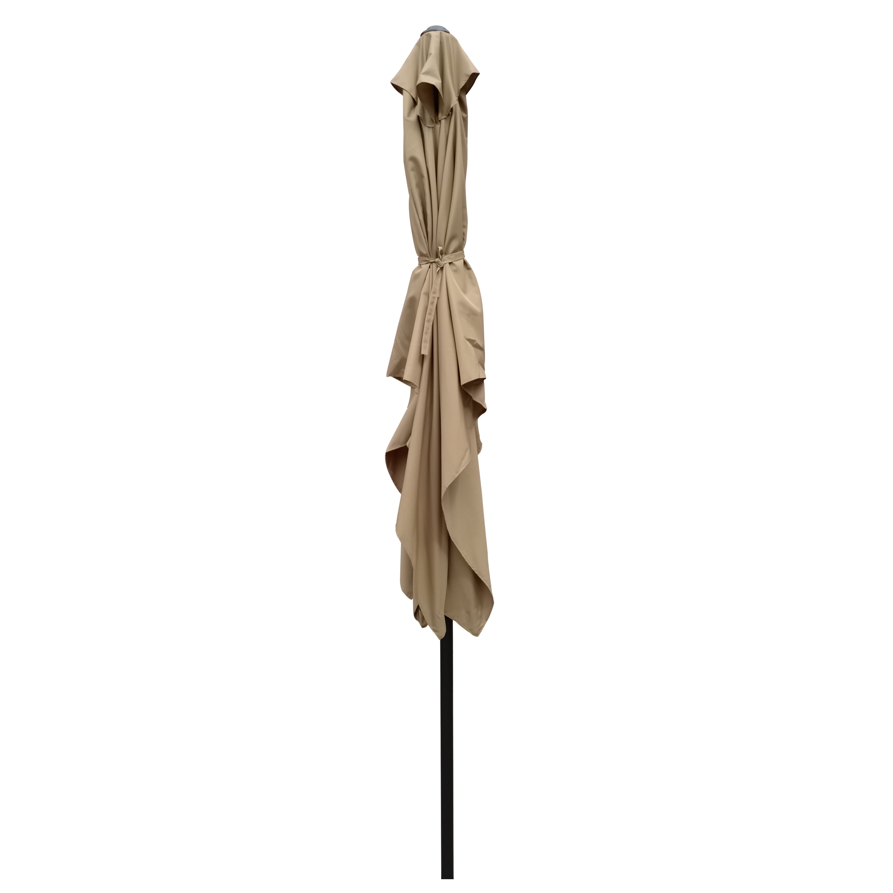 Royard Oaktree 6x9ft Patio Umbrella, Outdoor Rectangular Market Umbrella with Crank and Push Button Tilt, Outside UV Protection Sun Shade Table Umbrella for Garden Lawn Backyard Poolside, Brown