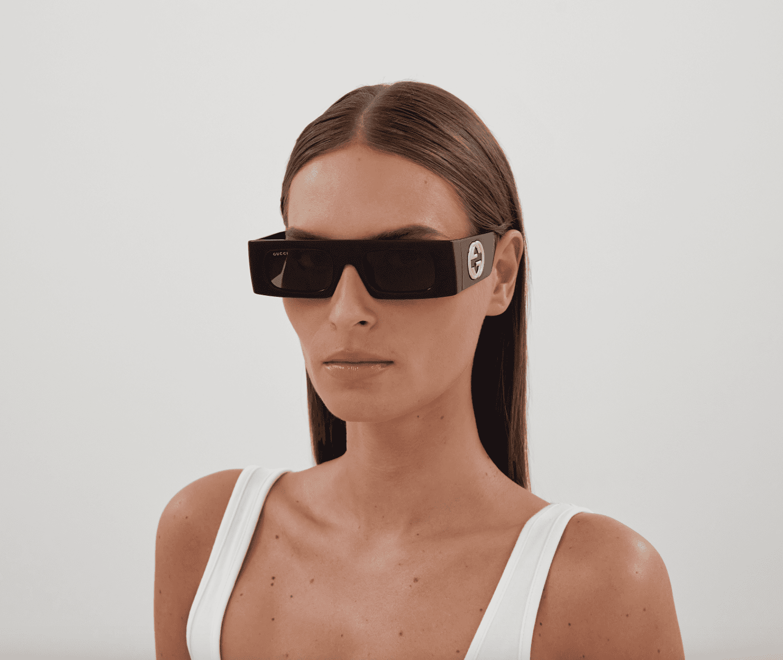 Gucci GG1646S-001 Black square Ladies Sunglasses for Womens