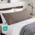 thumbnail image 6 of Bare Home Body Pillowcase - Envelope Closure - Ultra Soft - Double Brushed - Taupe, 6 of 7