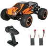 Htovila 16889A-Pro 1:16 RC Car 4WD RC Car 45 Km/h High Speed 2840 Brushless Motor Vehicle All Terrains 4X4 Waterproof Off-Road Truck with LED Light 2 Batteries Gifts For Boys/ Kids/Girls/Ad