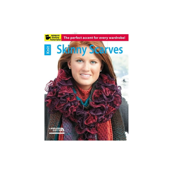 Leisure Arts Skinny Scarves Knitting Book