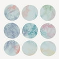 thumbnail image 2 of J:L Design 20x20 White Modern Wood Framed Museum Art Print Titled - Pastel Dipped Circles I, 2 of 4