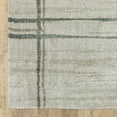thumbnail image 6 of 2' X 8' Grey Teal Beige And Tan Geometric Power Loom Stain Resistant Runner Rug, 6 of 10