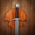 thumbnail image 5 of Mythrojan Sword Wall Mount Medieval Period Wooden Plaque, 11.75" x 11.75", 5 of 7