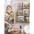 thumbnail image 2 of Watercolor Coffee Kitchen Dish Towels for Drying Dishes Set of 4, Retro Coffee Patchwork Waffle Weave Microfiber Hand Tea Bathroom Towels Quick Dry & Absorbent Towel 15.7x23.6, 2 of 7