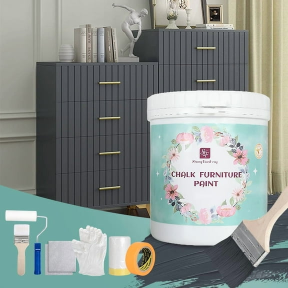 Outdoor Furniture Paint For Wood-32oz Gray Paint For Wood Furniture Waterproof & Mildew Resistant, Scratch & Abrasion Proof | Indoor/outdoor Wood Furniture Paint For Decks, Fences, Tables