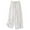 White, variant on ABATAB Women's Palazzo Capri Pants Dressy Casual Wide Leg Slacks Elastic Waist Drawstring Baggy Cropped Trousers with Pockets