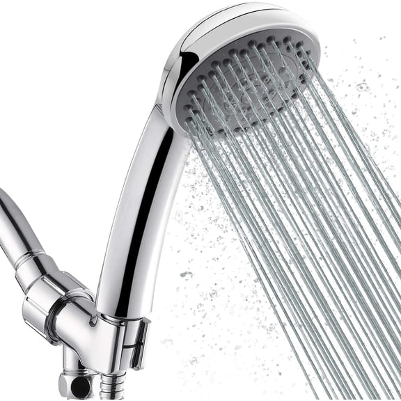 AQwzh High Pressure Shower Head with Pause Mode and Massage Spa, 5 Settings Handheld Sprayer with 61" Stainless Steel Hose, Easy to Install
