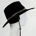 thumbnail image 4 of Ashley Crushable Wool Felt Earflap Aussie Hat - L - Black, 4 of 4
