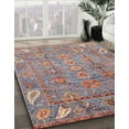 thumbnail image 2 of Ahgly Company Indoor Square Abstract Chestnut Brown Abstract Area Rugs, 5' Square, 2 of 6