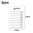 thumbnail image 2 of Bloc de notas de lista de tareas 2PCS 65 * x89 mm, lista de verificación simple, diseño lindo para organizar, planificar Zhivalor CPB-SSW1252-2, 2 of 5