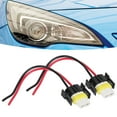thumbnail image 1 of 2 Pin 2 Hole Car Connector, Simple Wiring 12-24V  Compatibility Low Loss H11 Female Socket Copper Cable 2Pcs  for Headlights for Fog Lights, 1 of 8