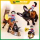 thumbnail image 2 of Mascota Perro Montar Transformación Traje Divertido Disfraz De Halloween Ropa De Navidad De Mezclilla Chamarra Accesorios Para Mascotas, 2 of 4