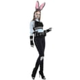 thumbnail image 2 of Disfraz de conejito oficial de policía Judy Hopps, conjunto completo de disfraces de Halloween, disfraz de carnaval para mujer-A, 2 of 5
