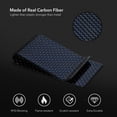 thumbnail image 6 of Serman Brands Carbon Fiber Money Clip | Sleek and Stylish | Front Pocket Slim Clip | Convenient Quick Access for Men | Diamond Blue, 6 of 6