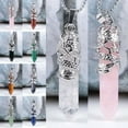 thumbnail image 4 of K-KED Natural Obelisk Pendant Quartz Crystal Point Wand Necklace Chakra Reiki Gemstone-Clear Quartz-10pcs, 4 of 9