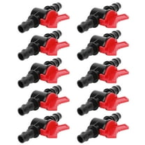 Hose Irrigation Fittings, Irrigation Barbed Valve ABS Plastic For Flower Beds For Planting Containers For Garden Sheds