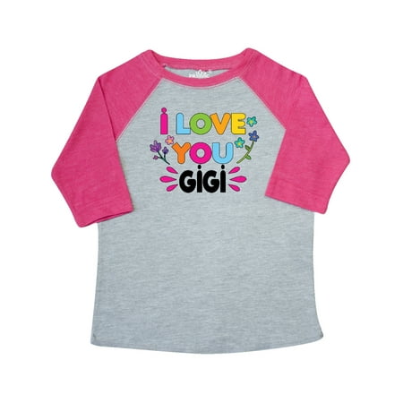 

Inktastic I Love You Gigi with Flowers Gift Toddler Toddler Girl T-Shirt