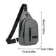 thumbnail image 3 of Bandolera estilo japonés para hombres y mujeres - Mochila de pecho resistente al agua para correr, ciclismo, viajar - Porta-móvil y cartera con varios bolsillos, 3 of 7