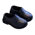 thumbnail image 5 of Kids Dress Shoes Wide Toe Casual Loafer Shoes with Hook‑and‑Loop Strap Flexible Chunky Sole for Formal and Daily Occasions, 5 of 6